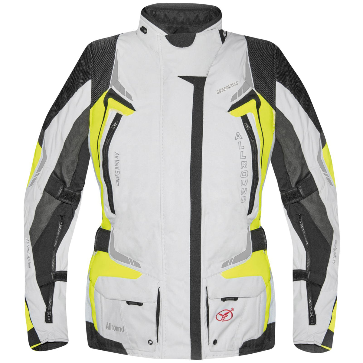 Germot Textiljacke Allround Damen, hellgrau/gelb