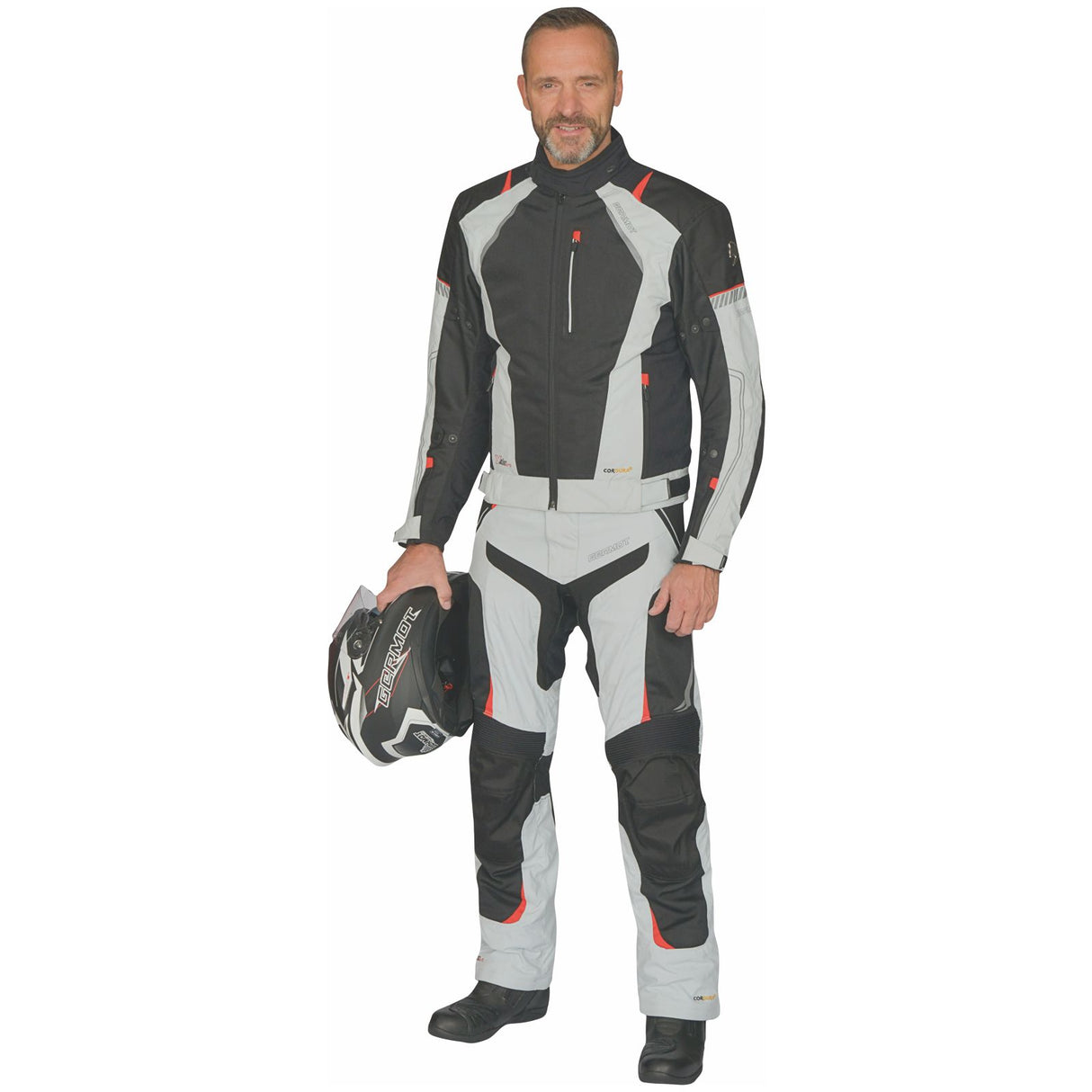 Germot Mesh Hose X-Air Evo Pro Herren, hellgrau/schwarz