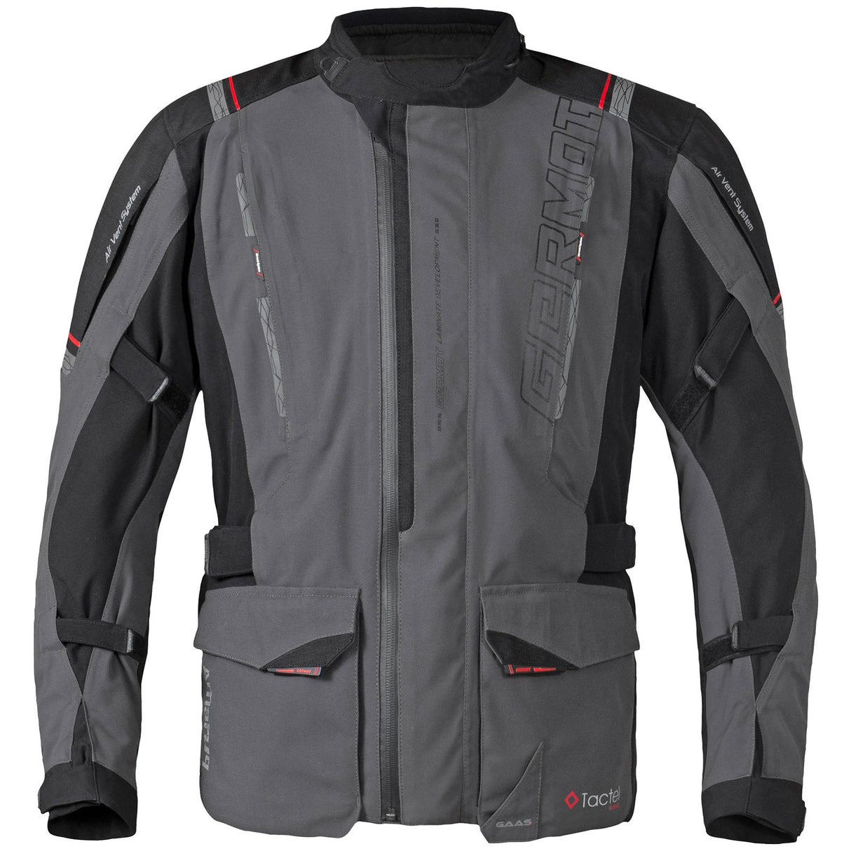 Germot Textiljacke Amaruq Herren, anthrazit/schwarz-rot