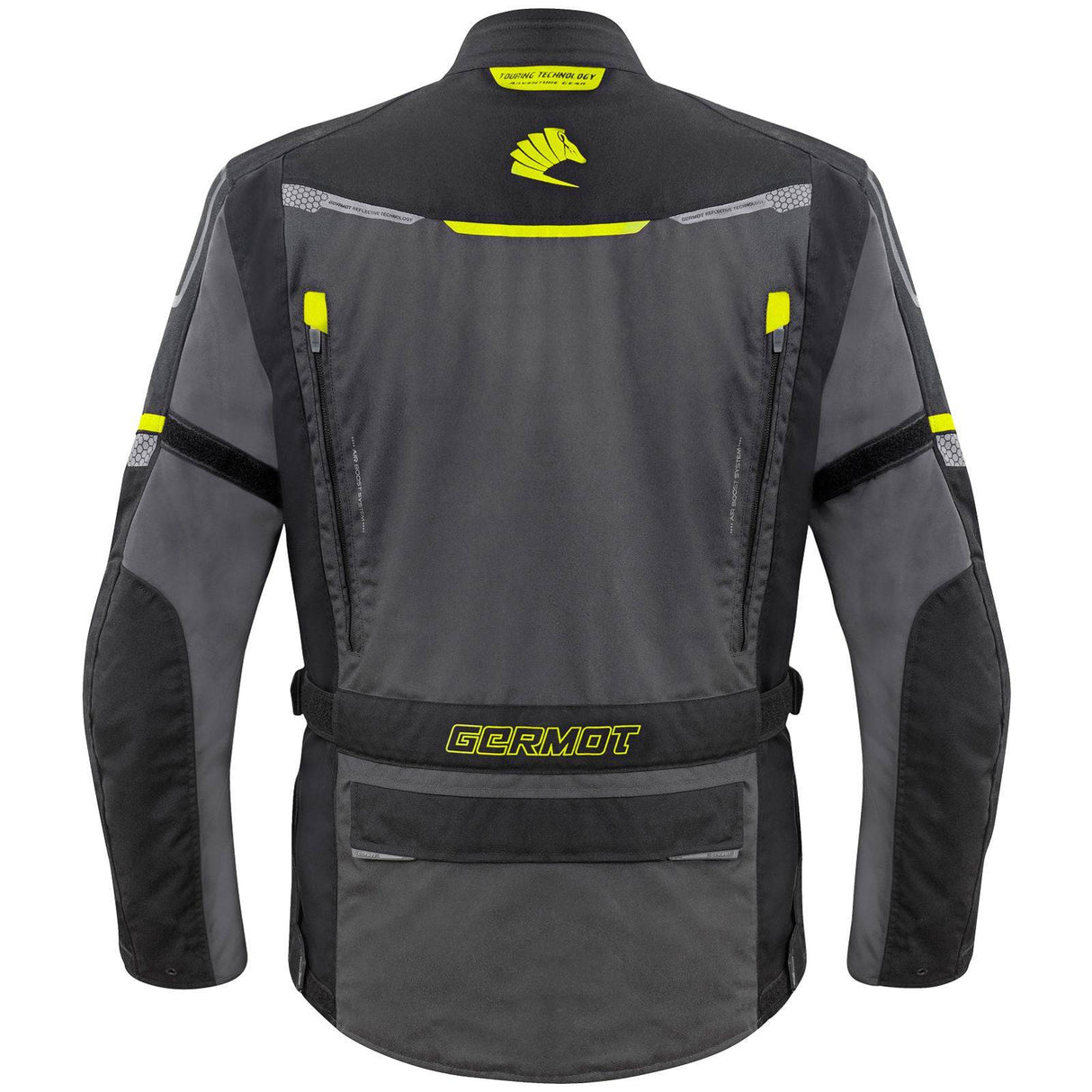 Germot Textiljacke Argos Herren, anthrazit/schwarz-gelb
