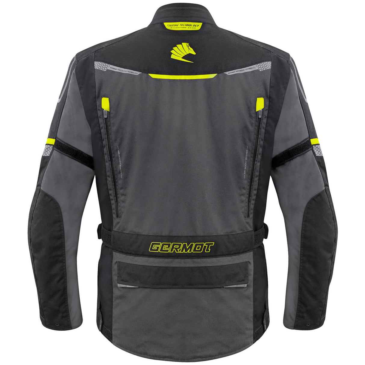 Germot Textiljacke Argos Herren, anthrazit/schwarz-gelb