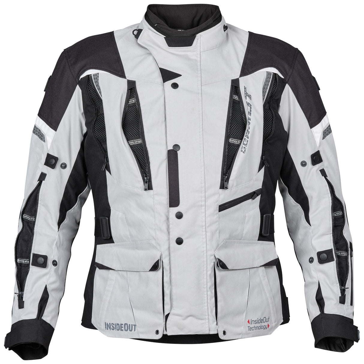 Germot Textiljacke InsideOut Herren, hellgrau/schwarz