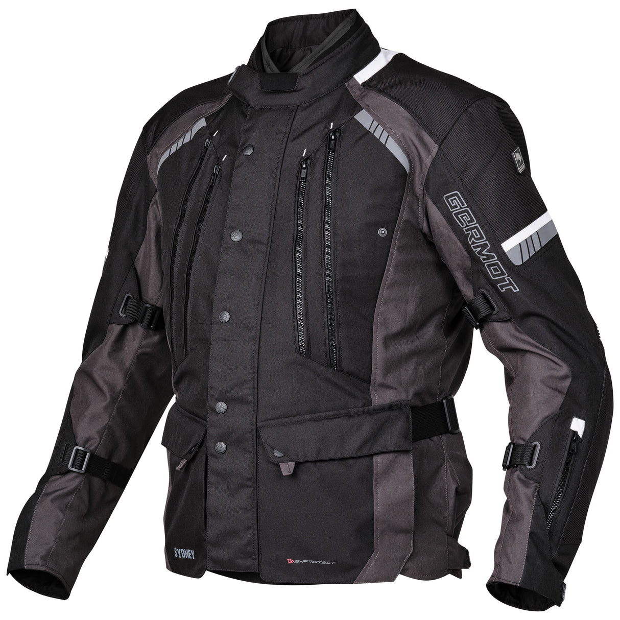 Germot Textiljacke Sydney Herren, schwarz/anthrazit