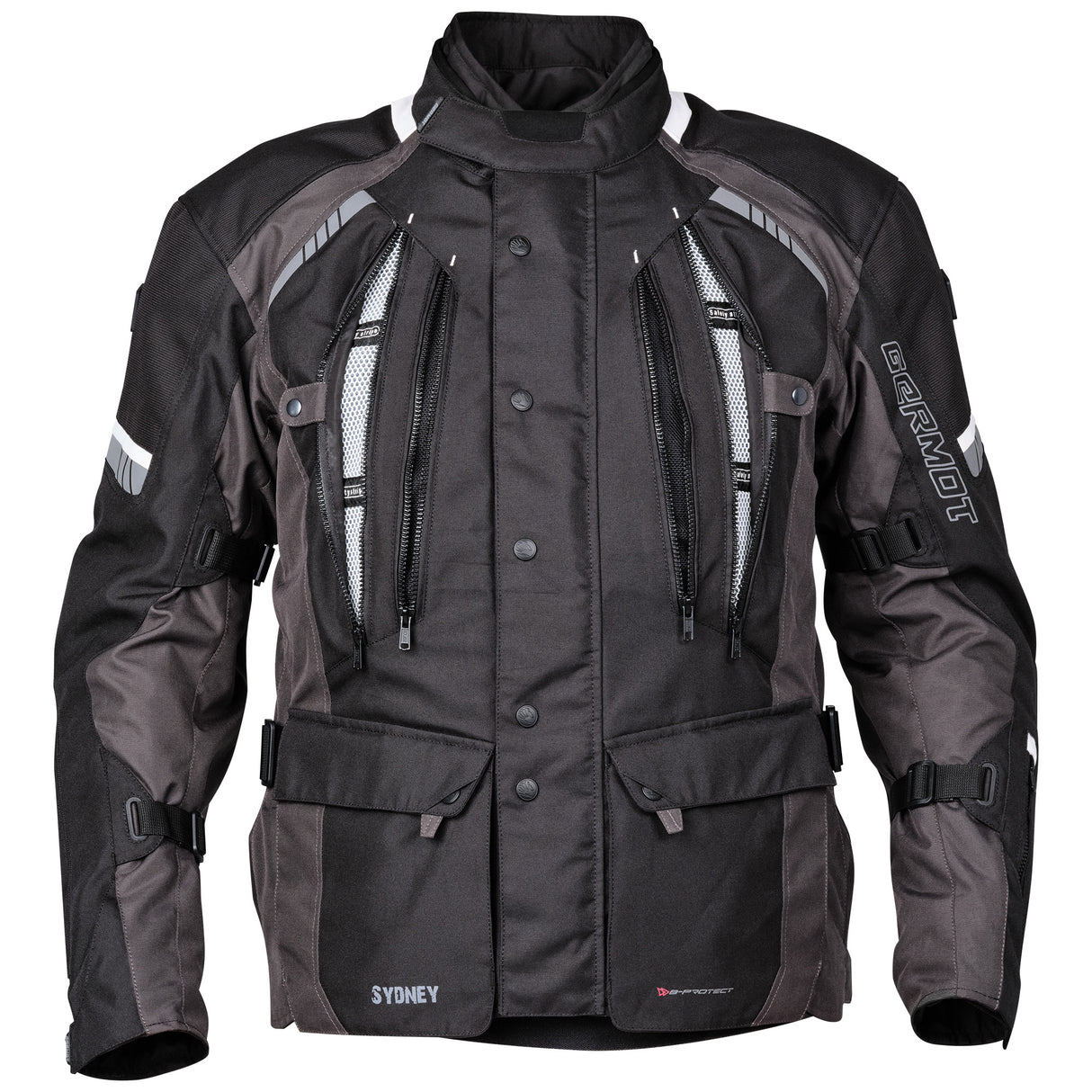 Germot Textiljacke Sydney Herren, schwarz/anthrazit
