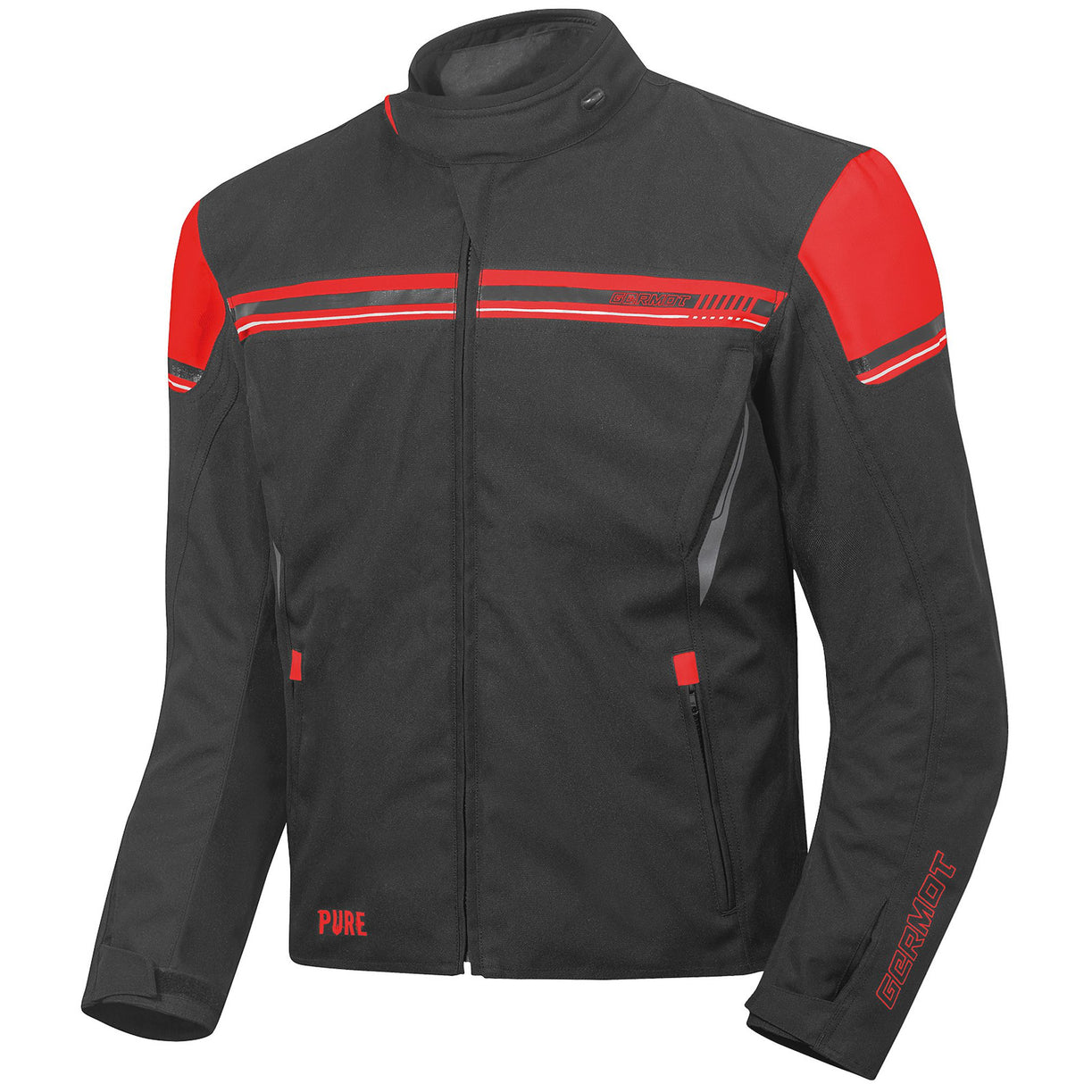 Germot Textiljacke Pure Herren, schwarz/rot