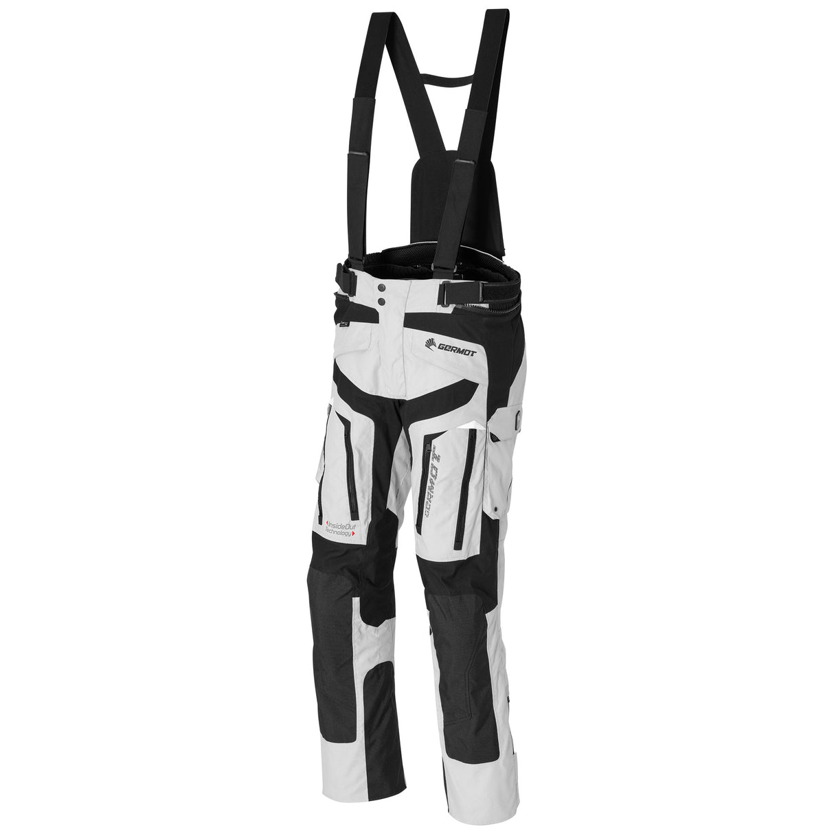 Germot Textilhose InsideOut Herren, hellgrau/schwarz