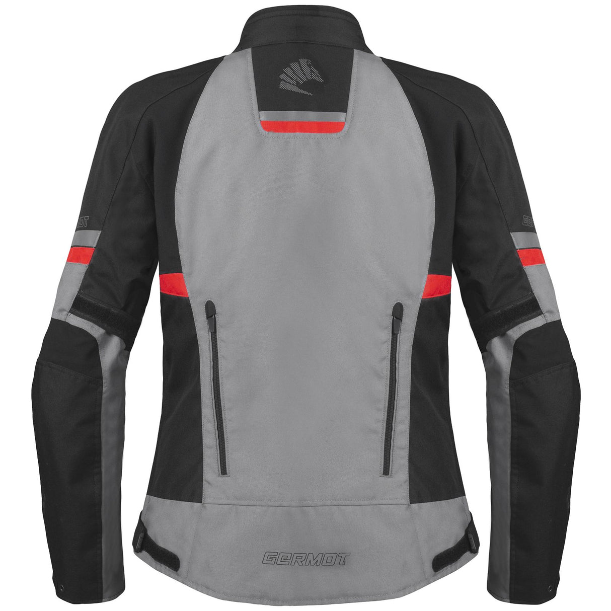 Germot Textiljacke Tara Damen, grau/schwarz-rot