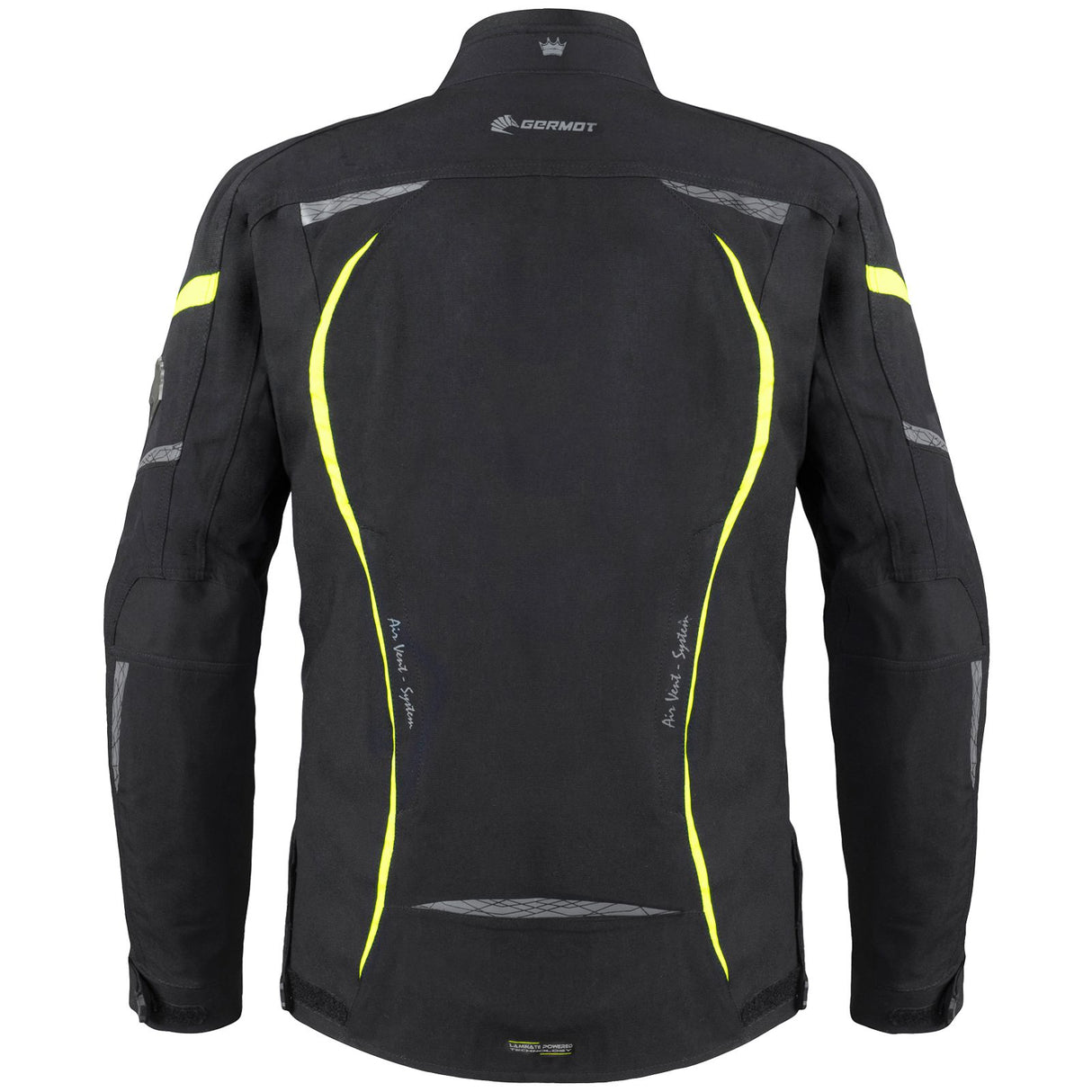 Germot Textiljacke MotoQueen Damen, schwarz/gelb