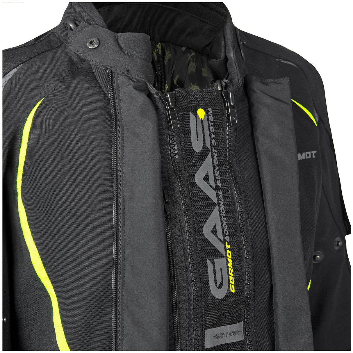 Germot Textiljacke MotoQueen Damen, schwarz/gelb