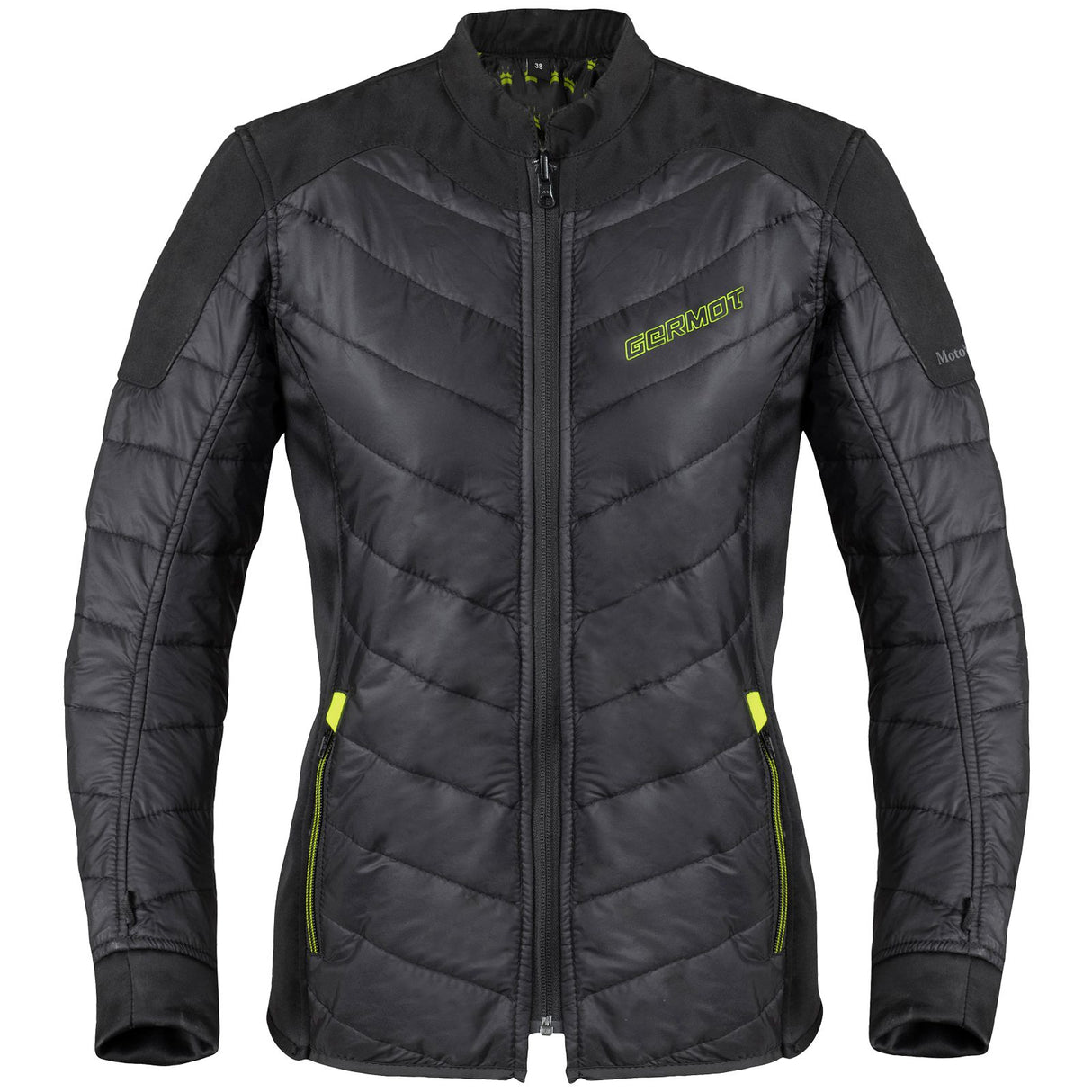 Germot Textiljacke MotoQueen Damen, schwarz/gelb
