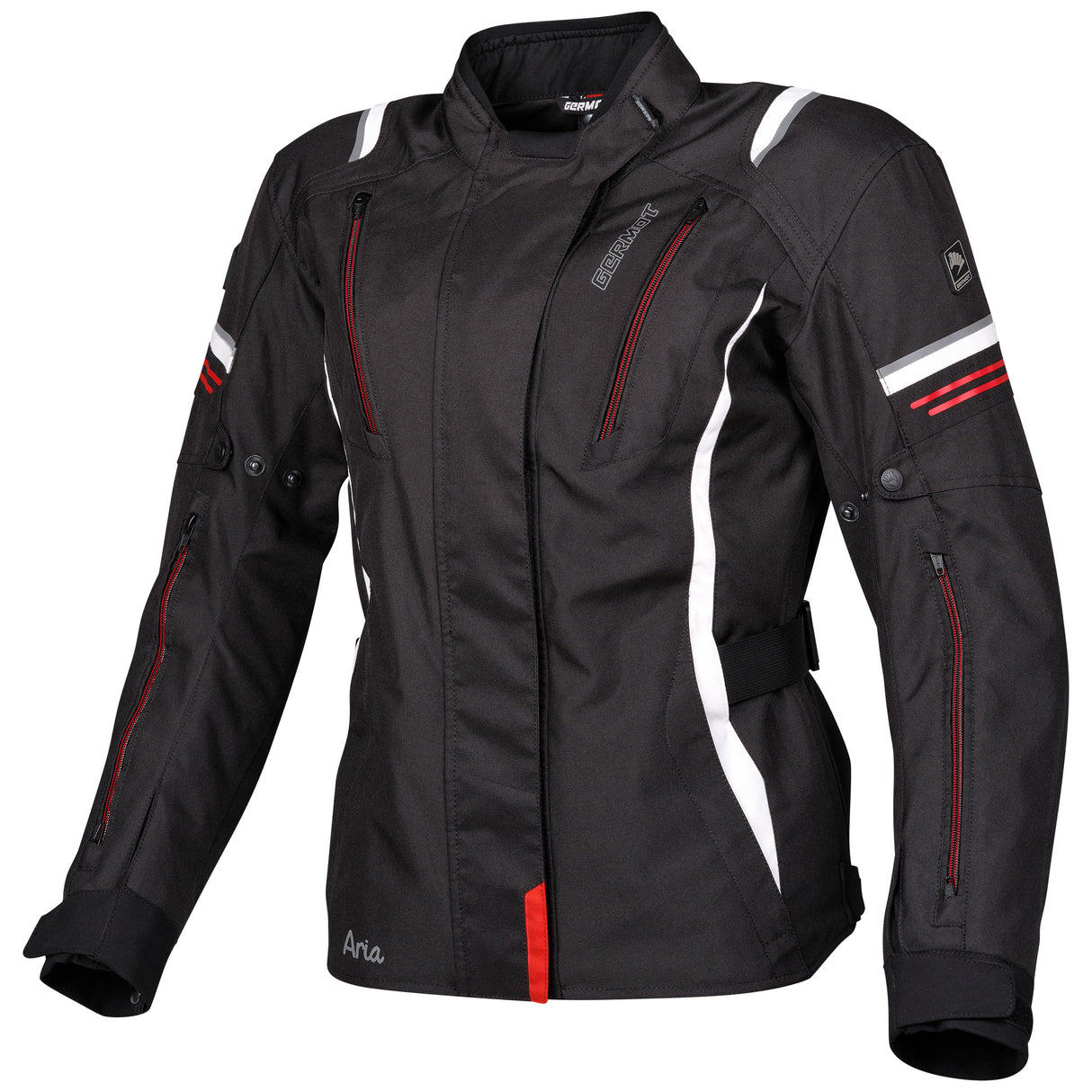 Germot Textiljacke Aria Damen, schwarz/weiß-rot