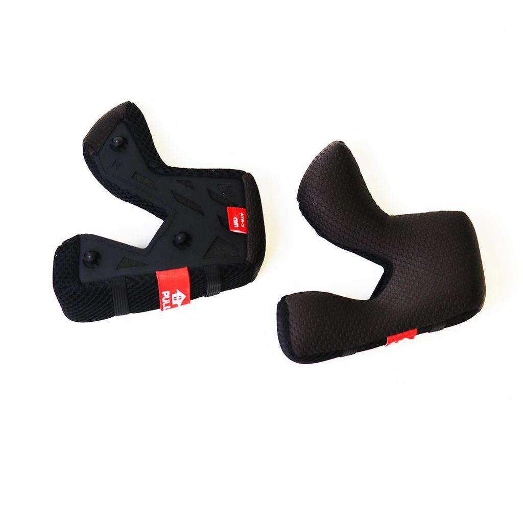 6D 6D ATR-3 Wangenpolster Helmzubehör, weiches, gepolstertes Zubehör für sicheren Helmkomfort, in neutraler Farbe