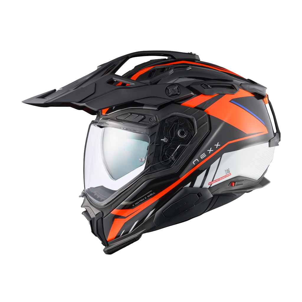 NEXX Helm X.WED3 GOBI Orange.Weiß