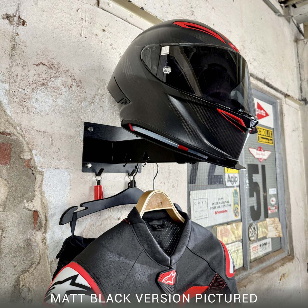 Gray Steel X5 Wandhalter für Helm und Ausrüstung Gunmetal