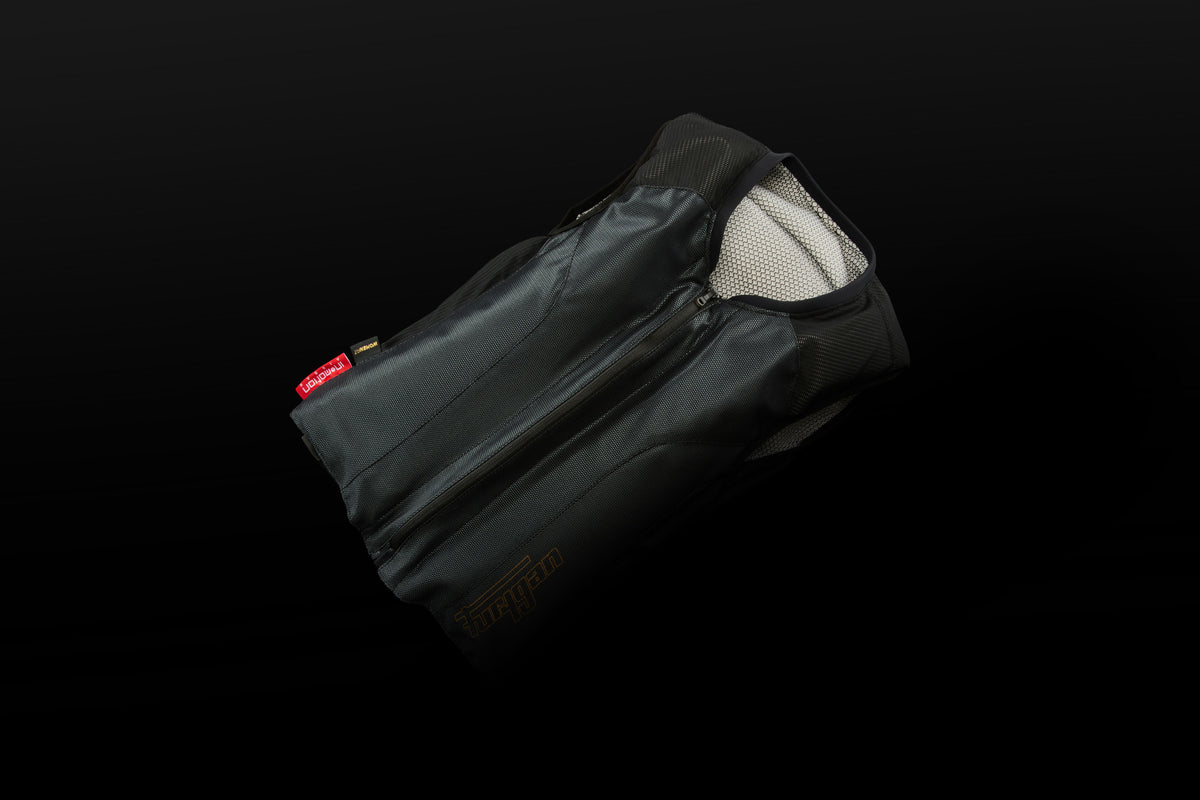 Furygan Airbag-Weste Lady Schwarz-Smaragdgrün