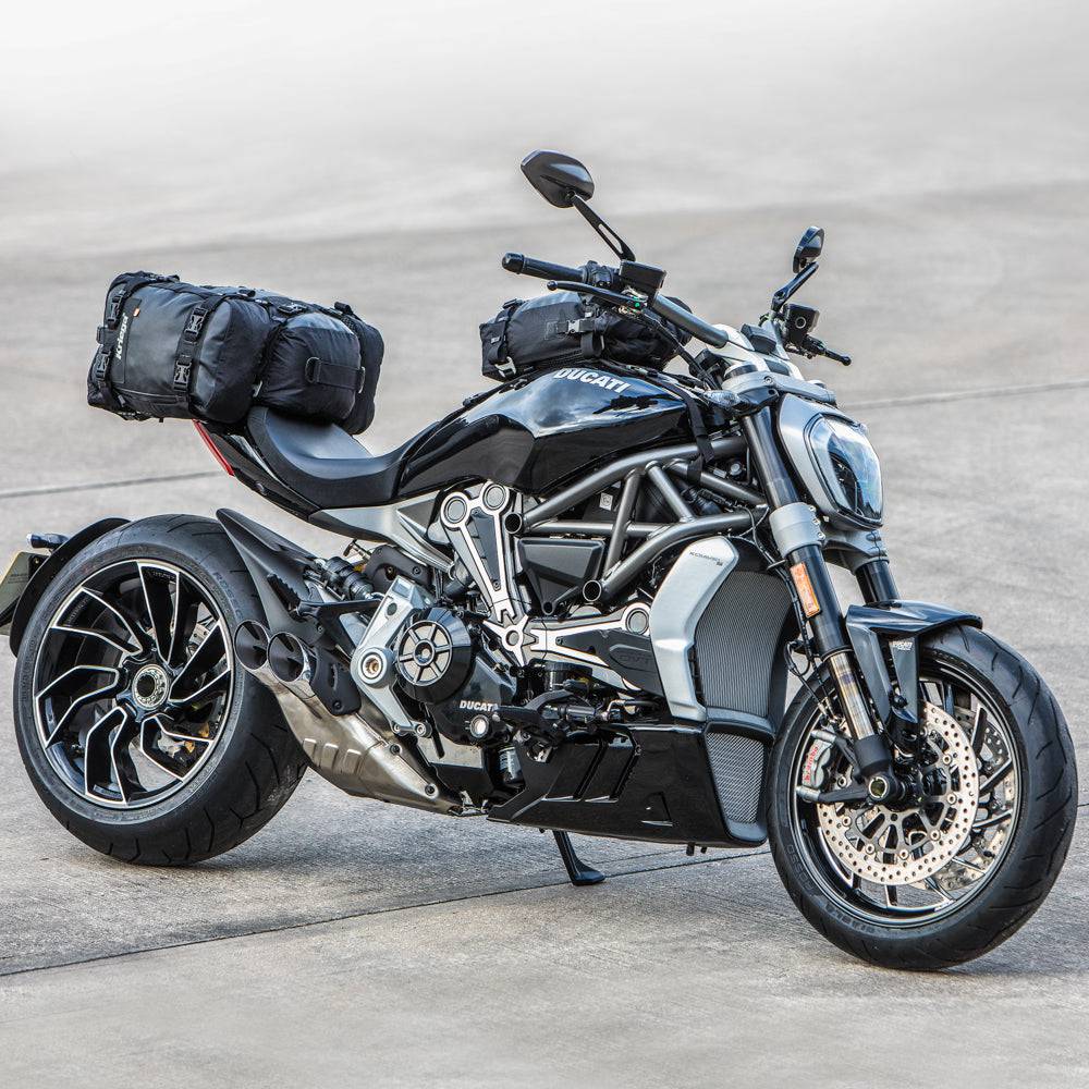 Kriega US-Drypack Montagekit für Ducati XDiavel, Montagezubehör für Taschen, robustes Befestigungssystem, schwarzes Material