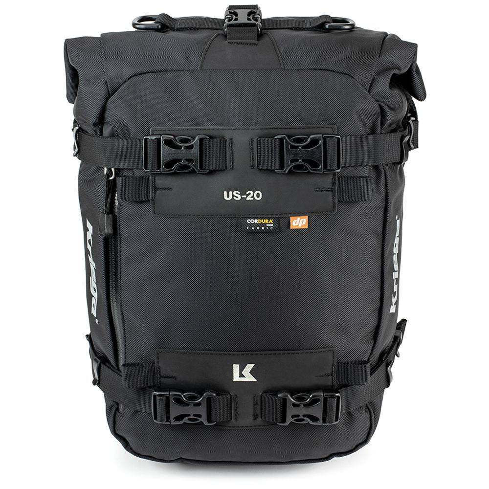 Regenfeste Taschen von Kriega US-20 Drypack, wasserdichte Outdoor-Tasche aus strapazierfähigem Material.