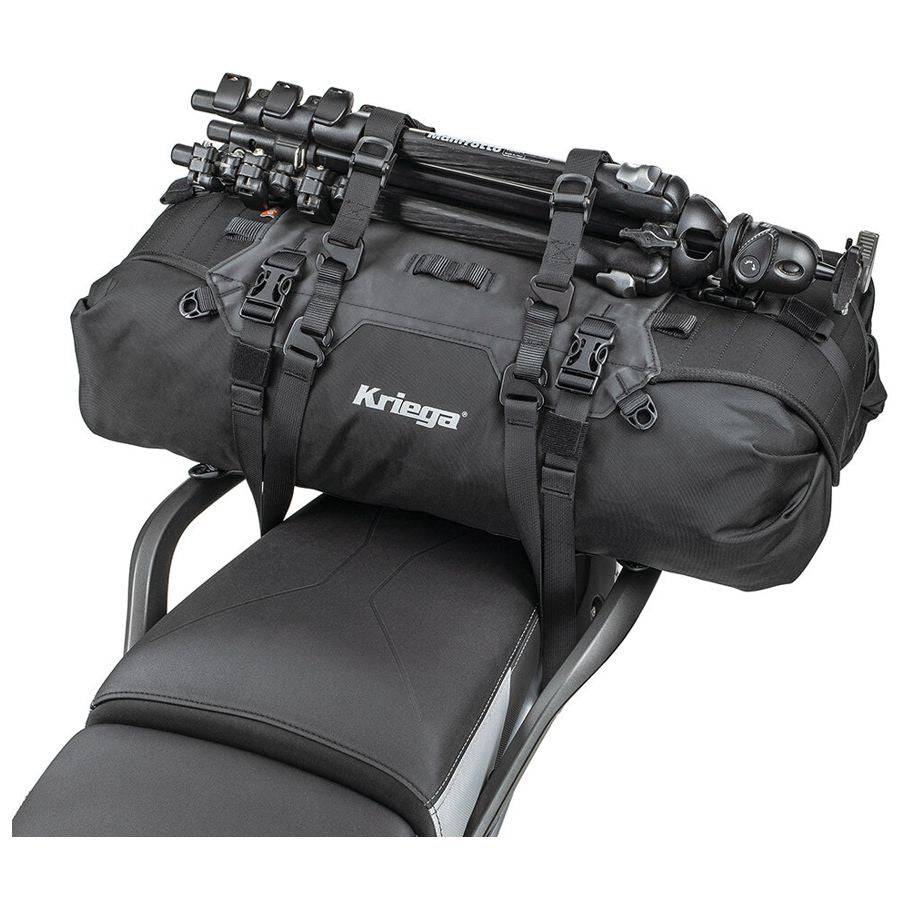 Kriega OS-Mini Cam Straps Befestigungsriemen mit Haken für Montagekits, flexible Taschenbefestigung, schwarze, robuste Nylonriemen