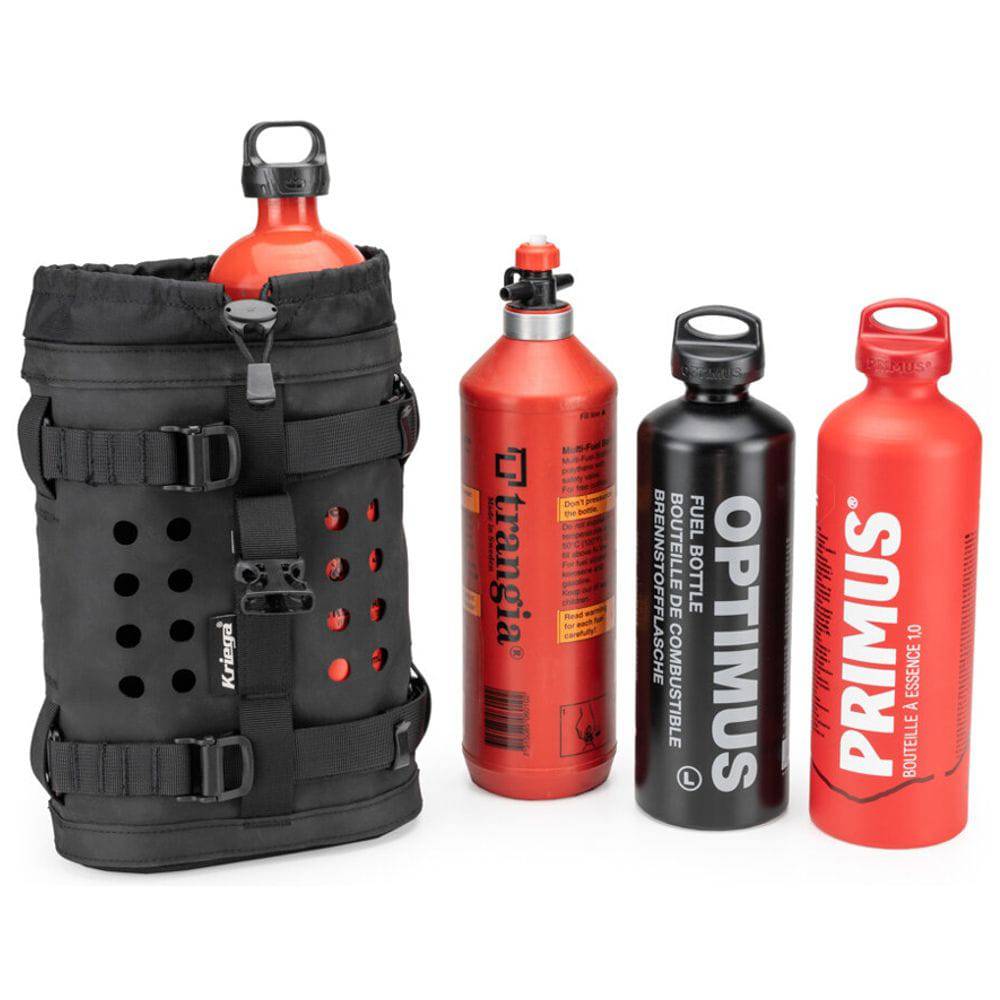 Robustes Kriega OS-Bottle Montagekit für Taschen, zeigt das Befestigungssystem und die langlebige Konstruktion in der Abbildung