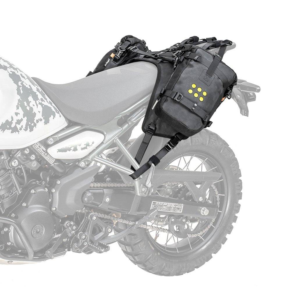 Montageset für Kriega OS-Base für Royal Enfield Himalayan, zum Befestigen der OS-Taschen am Motorrad.