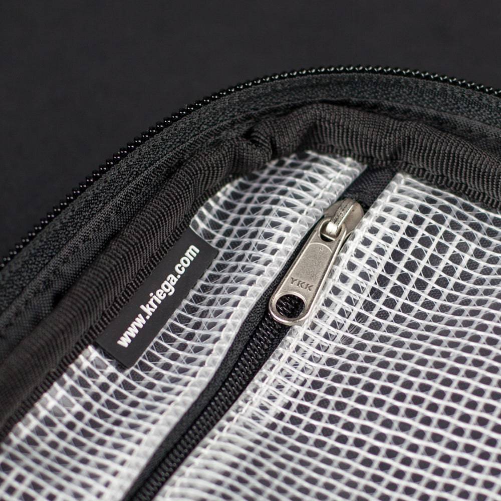 Kriega Organizer Tasche aus robustem Material, praktische Tasche für Motorradzubehör und Zubehör, schwarze Farbgebung