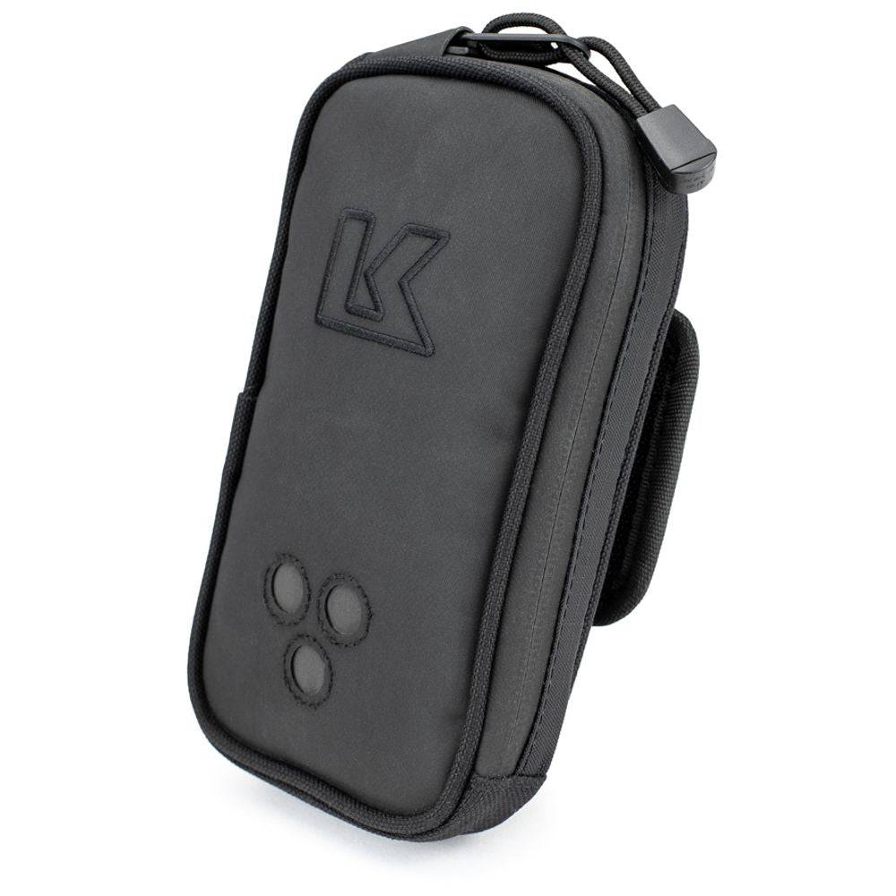 Kriega Harness Pocket XL Reißverschluss links, schwarze Taschen mit Reißverschluss, strapazierfähiges Material für Fahrradtaschen