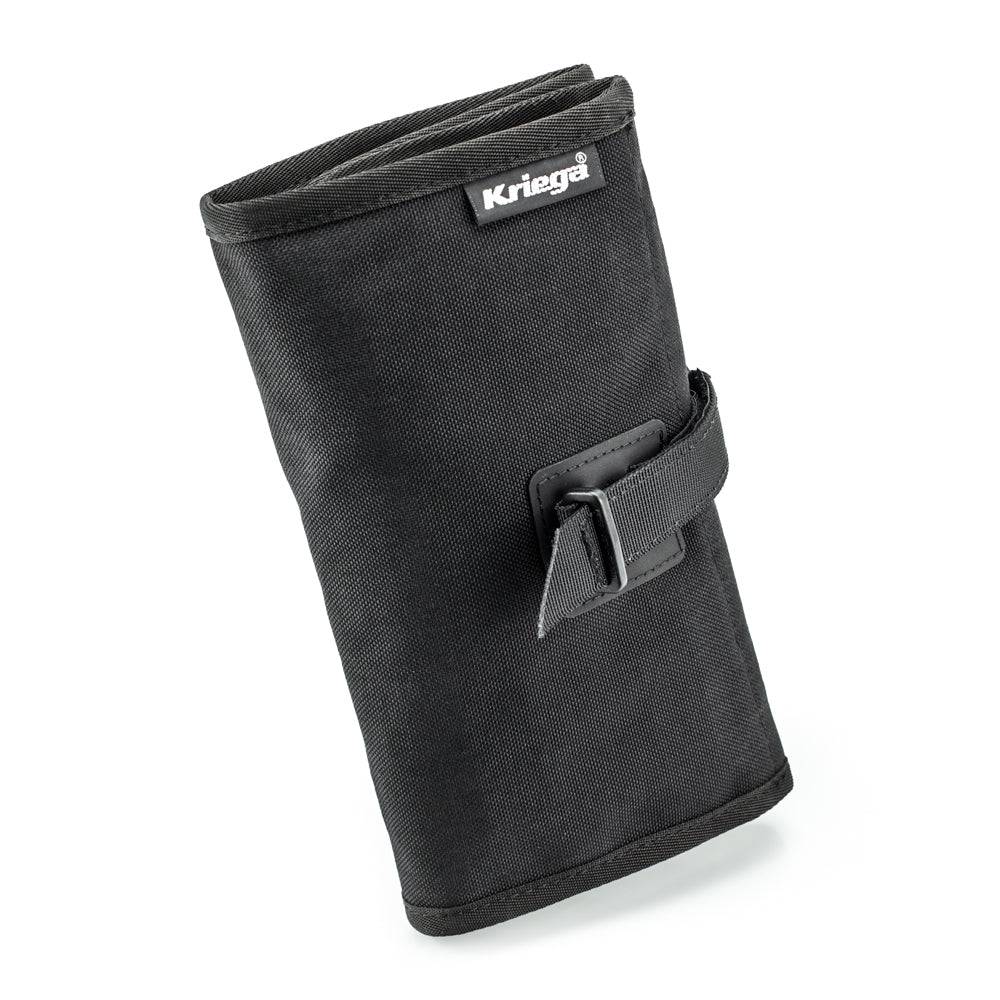 Kreiga Werkzeugrolle ohne Inhalt, schwarze Werkzeug-Tasche aus robustem Material, kompakte Aufbewahrung für Werkzeuge