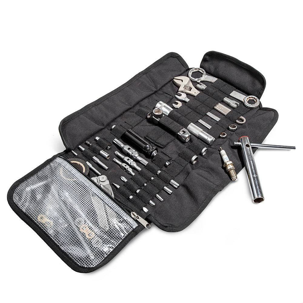 Kriega Werkzeugrolle ohne Inhalt, robuste Werkzeug-Tasche aus strapazierfähigem Material, ideal für Motorräder und Fahrradwerkzeuge