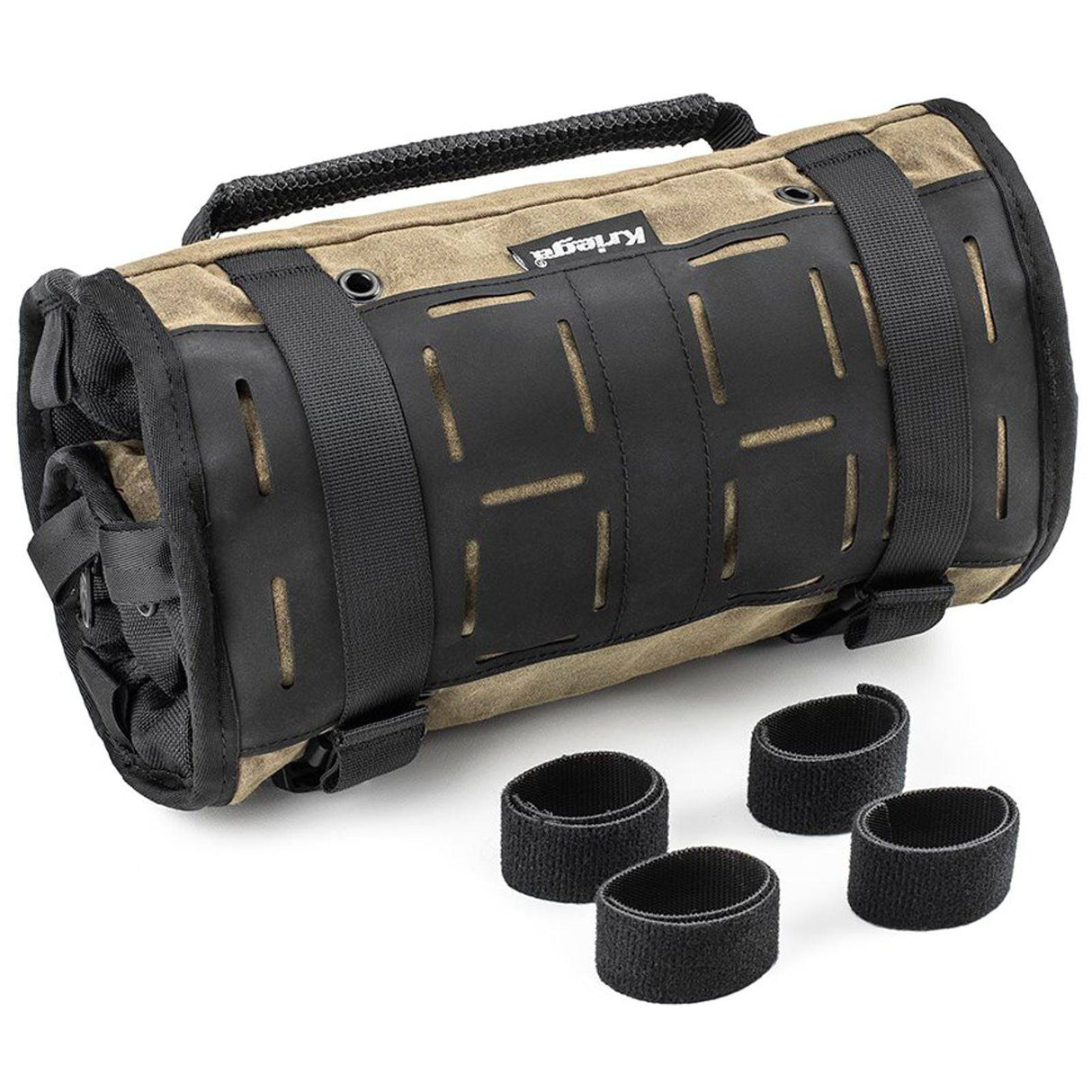 Kriega Roam Tool Roll Werkzeugtasche von Roland Sands Design, langlebige Werkzeugrolle aus robustem Material, ohne Inhalt.
