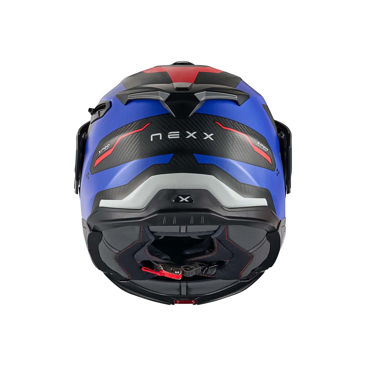 NEXX Helm X.LFC TERRA CARBON Blau.Rot Matt