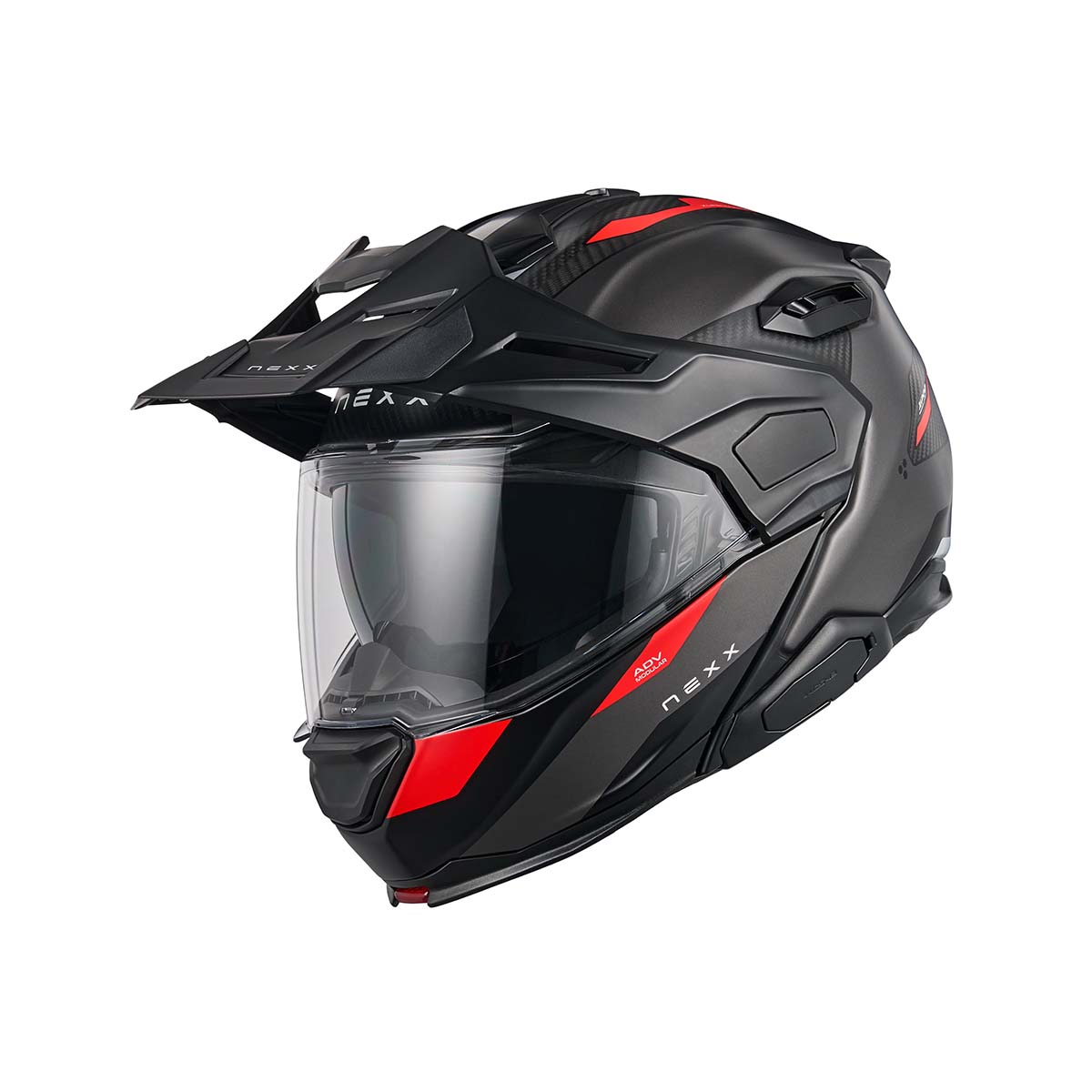NEXX Helm X.LFC TERRA CARBON Grau.Rot Matt