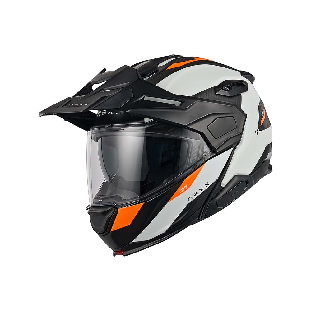 NEXX Helm X.LFC TERRA CARBON Weiß.Orange Matt