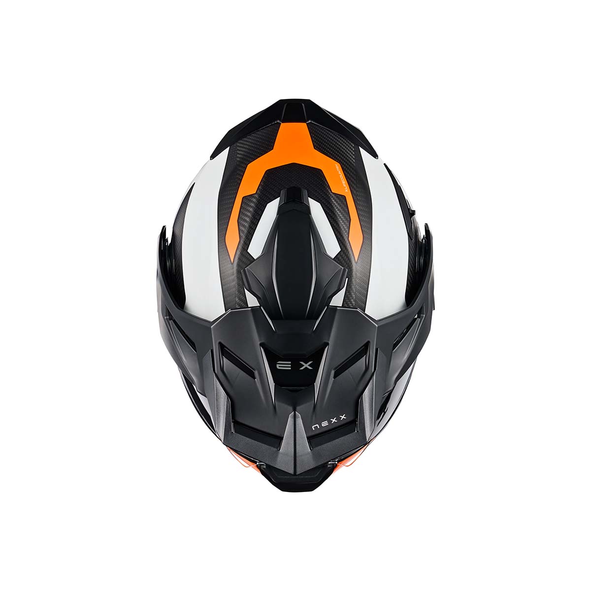 NEXX Helm X.LFC TERRA CARBON Weiß.Orange Matt