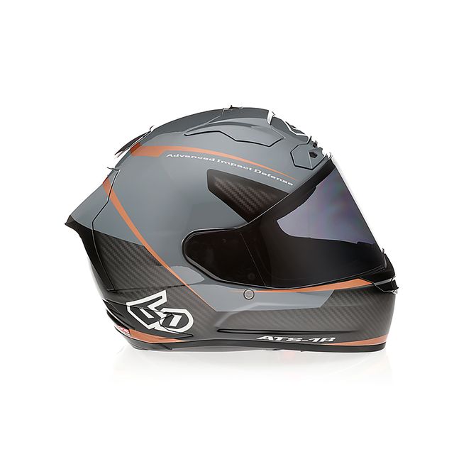 Integralhelm 6D ATS-1R Alpha Bronze FIM mit bronzefarbenem Design und robustem Schutz für Motorradfahrer
