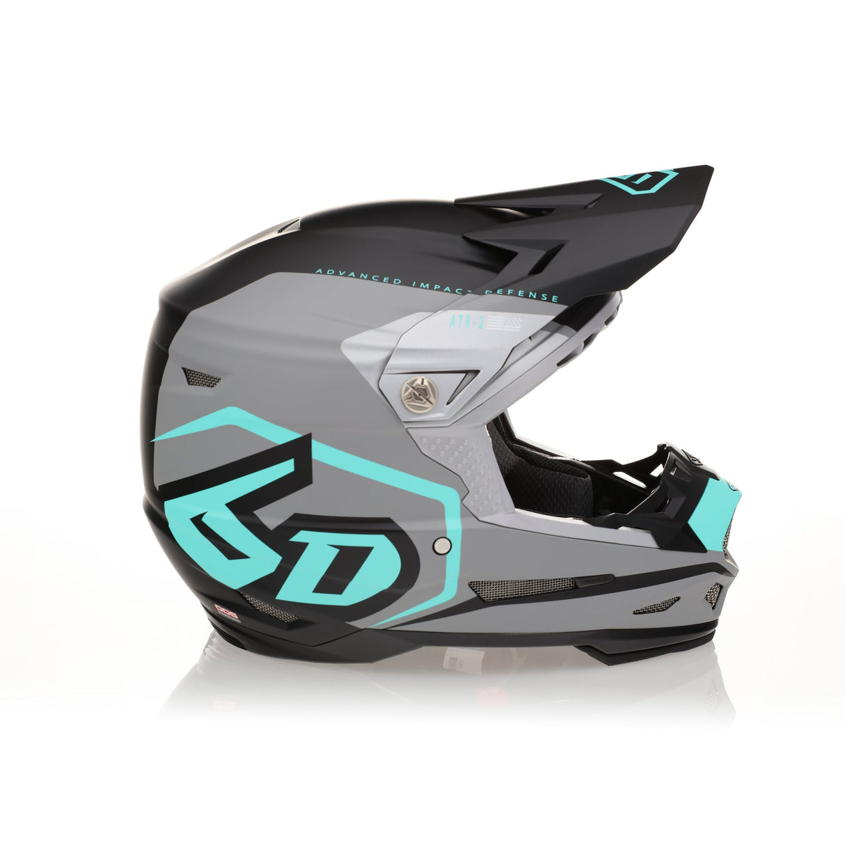 6D ATR-2 Motocrosshelm Delta Teal