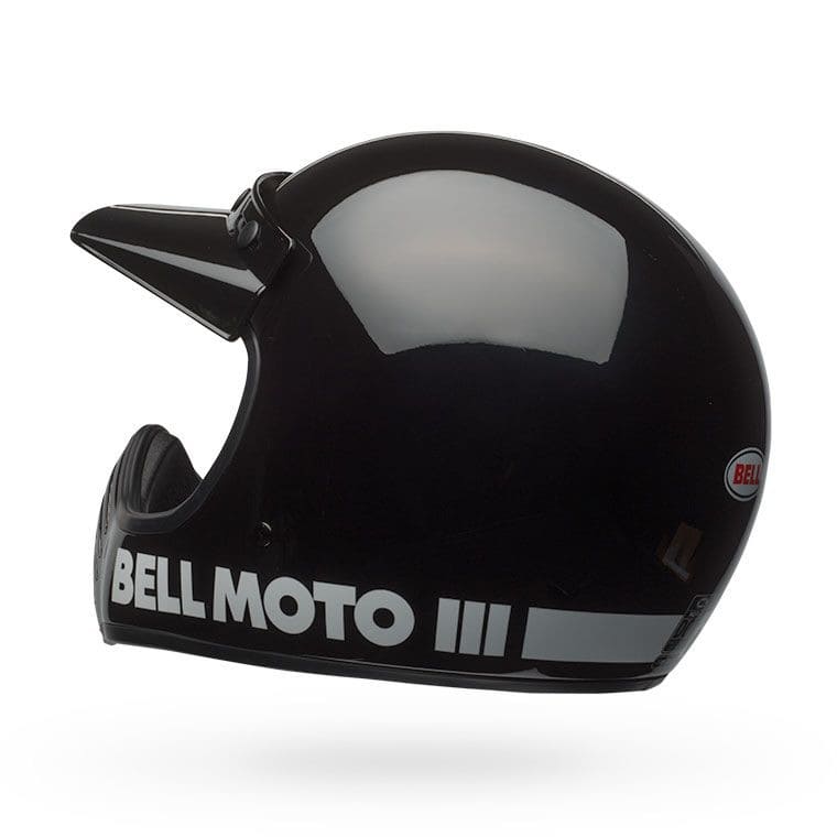 Bell Moto-3 Classic Schwarz Motocrosshelm
