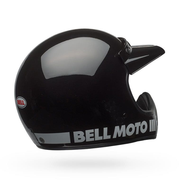 Bell Moto-3 Classic Schwarz Motocrosshelm