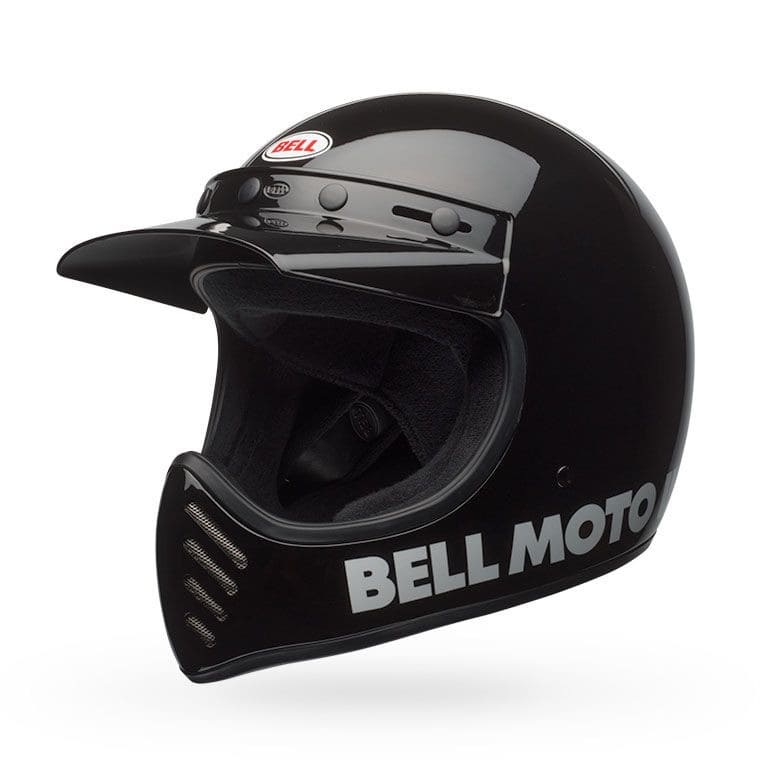 Bell Moto-3 Classic Schwarz Motocrosshelm