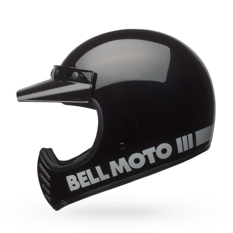 Bell Moto-3 Classic Schwarz Motocrosshelm