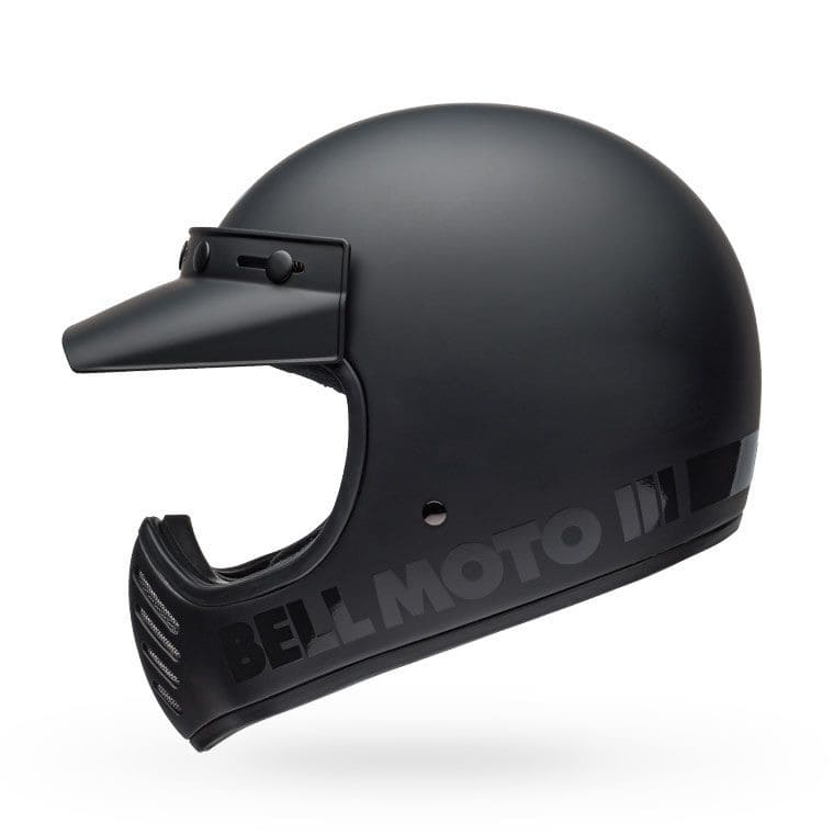 Bell Moto-3 Classic Mattschwarz Motocrosshelm