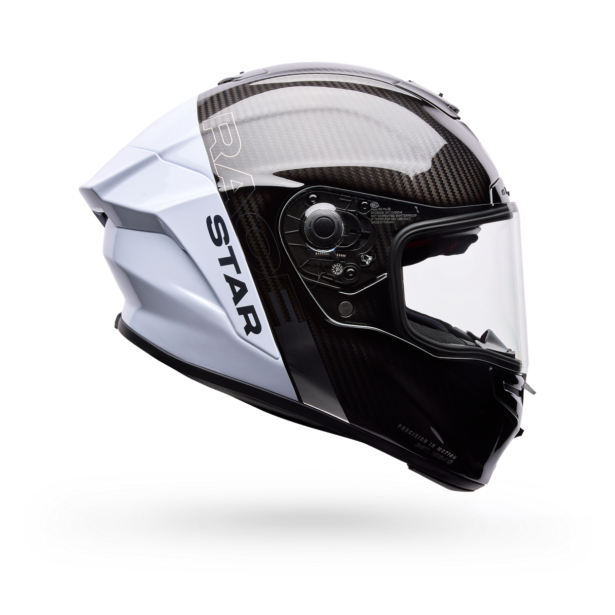 Bell Racestar Dlx Flex Strike Silber/Weiss Integralhelm
