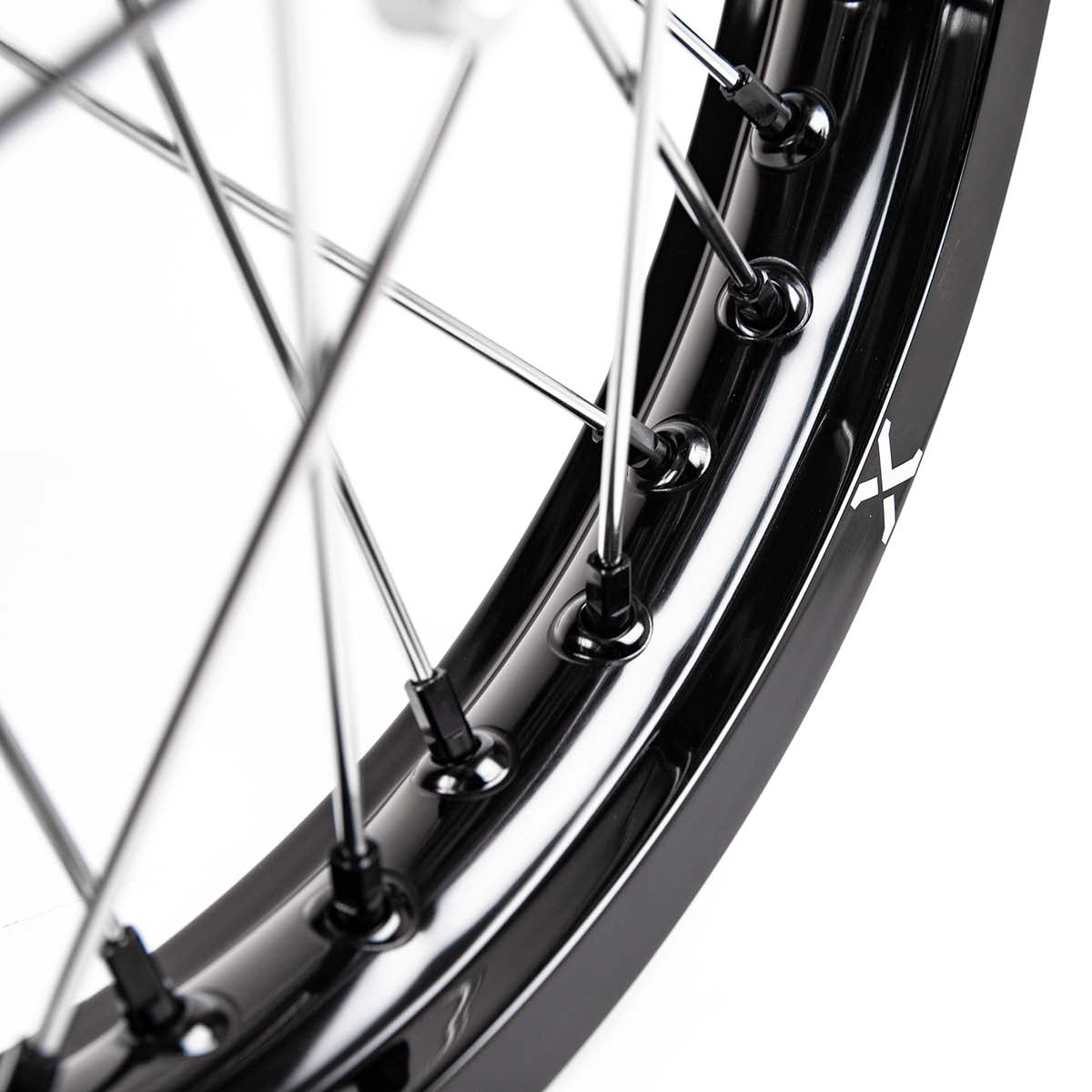 X-Grip Felgen-Set V3 21"/19" Schwarz-Silber passend für KTM/Husqvarna & GasGas 23-