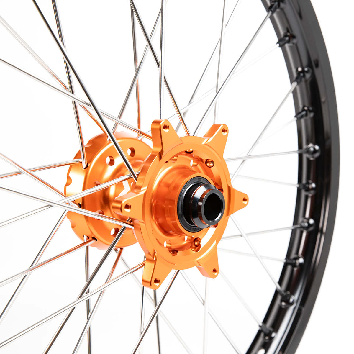 X-Grip Felgen-Set V3 21"/19" Schwarz-Orange für Sherco