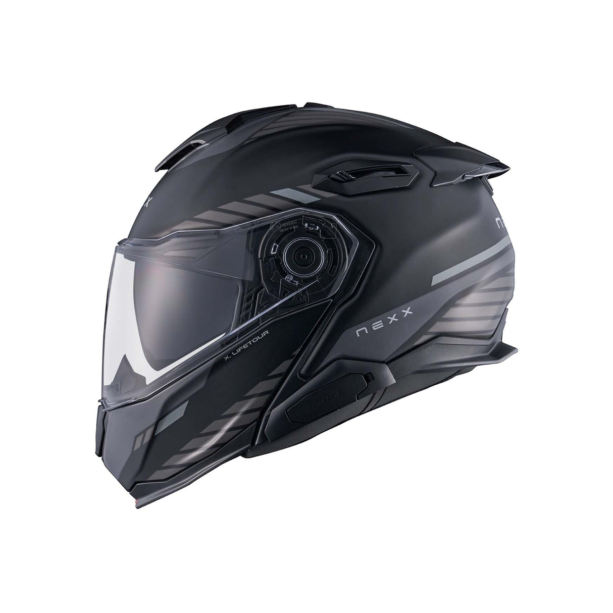 NEXX Helm X.LIFETOUR GLOBE Schwarz.Grau Matt