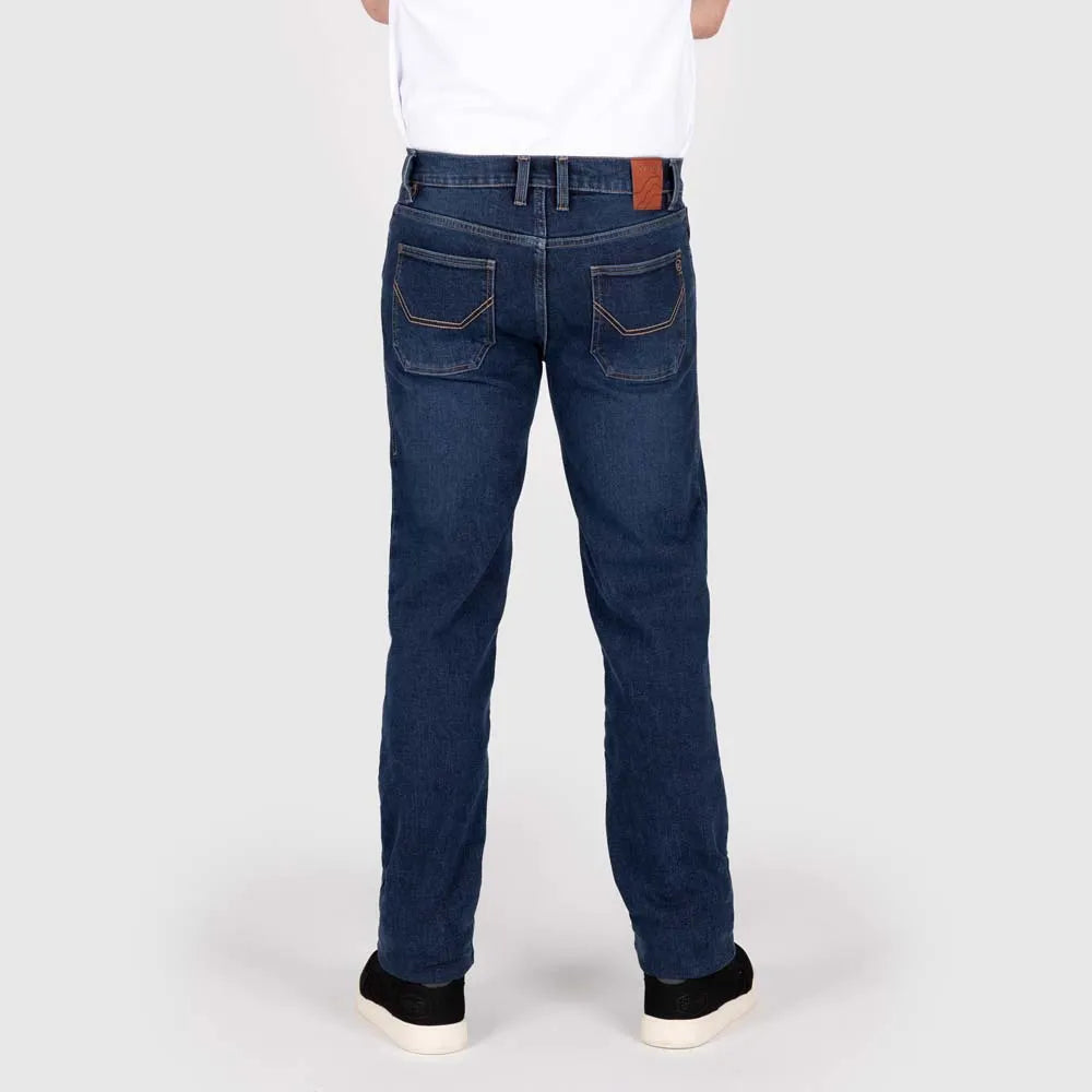 KNOX Kirkstone Gerade Herren Motorradjeans Stone Wash Indigo