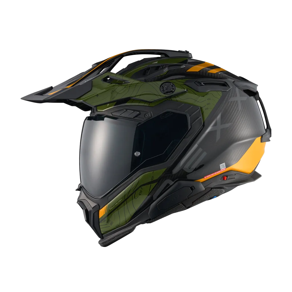 NEXX Helm X.WED3 FURKA CARBON Grün.Gelb