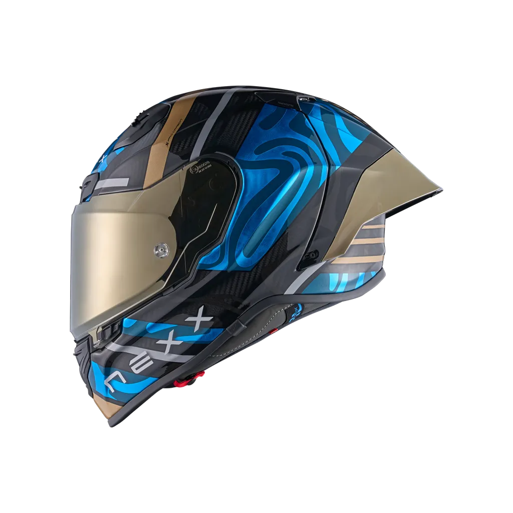 NEXX Helm X.R3R SWIRL CARBON SKY Blau