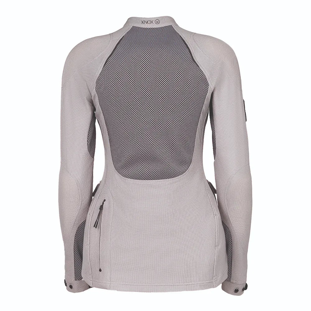 KNOX Tor Damen Motorrad-Adventurejacke Hellgrau