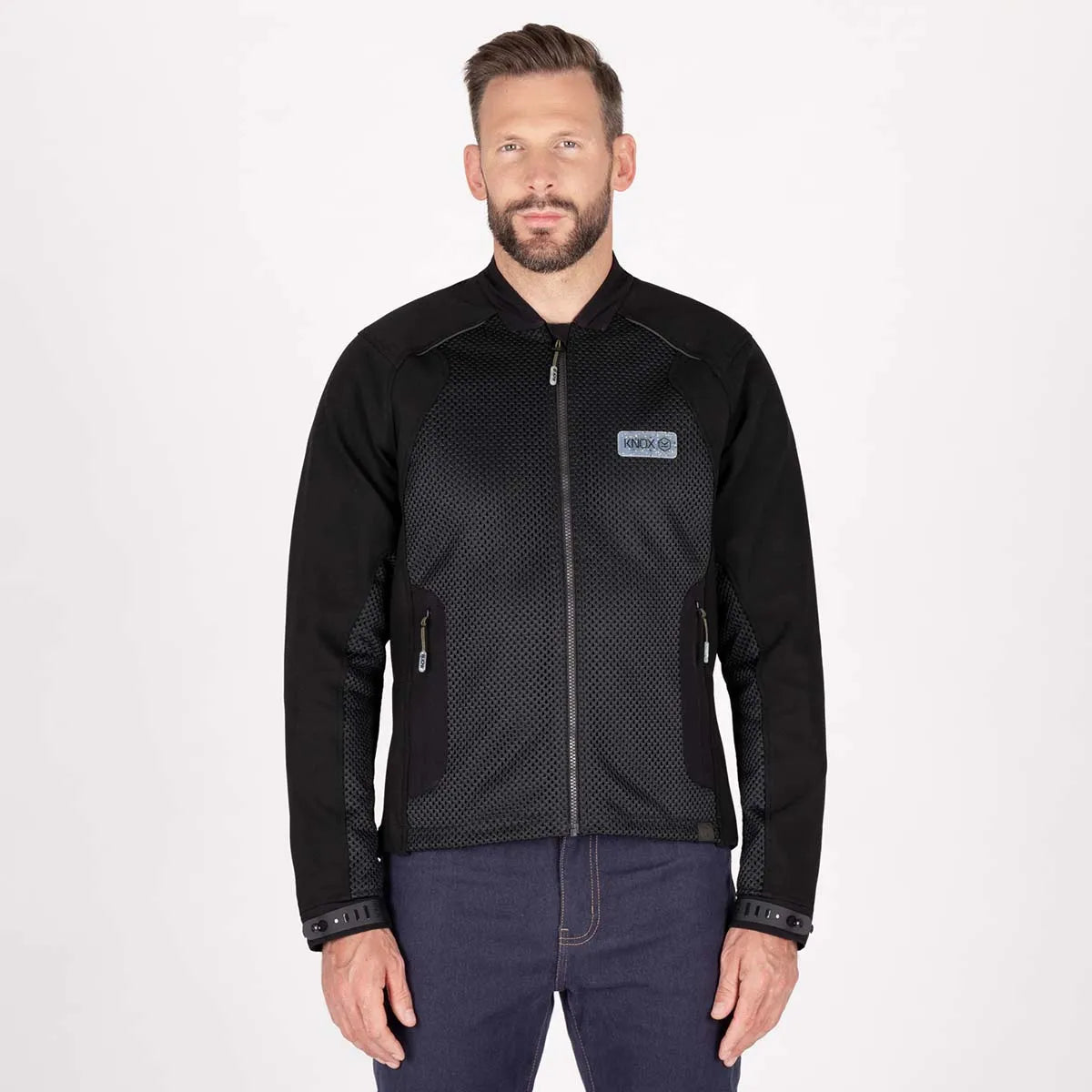 KNOX Honister MK2 Herren Motorrad-Protektorenjacke Schwarz