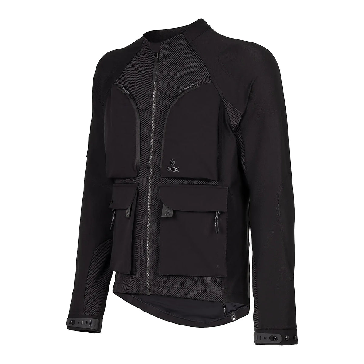 KNOX Tor Herren Motorrad-Protektorenjacke Schwarz